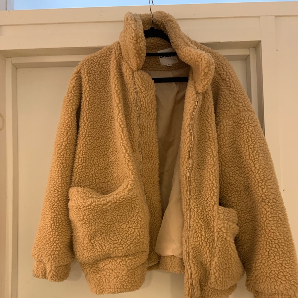 I AM GIA teddy jacket